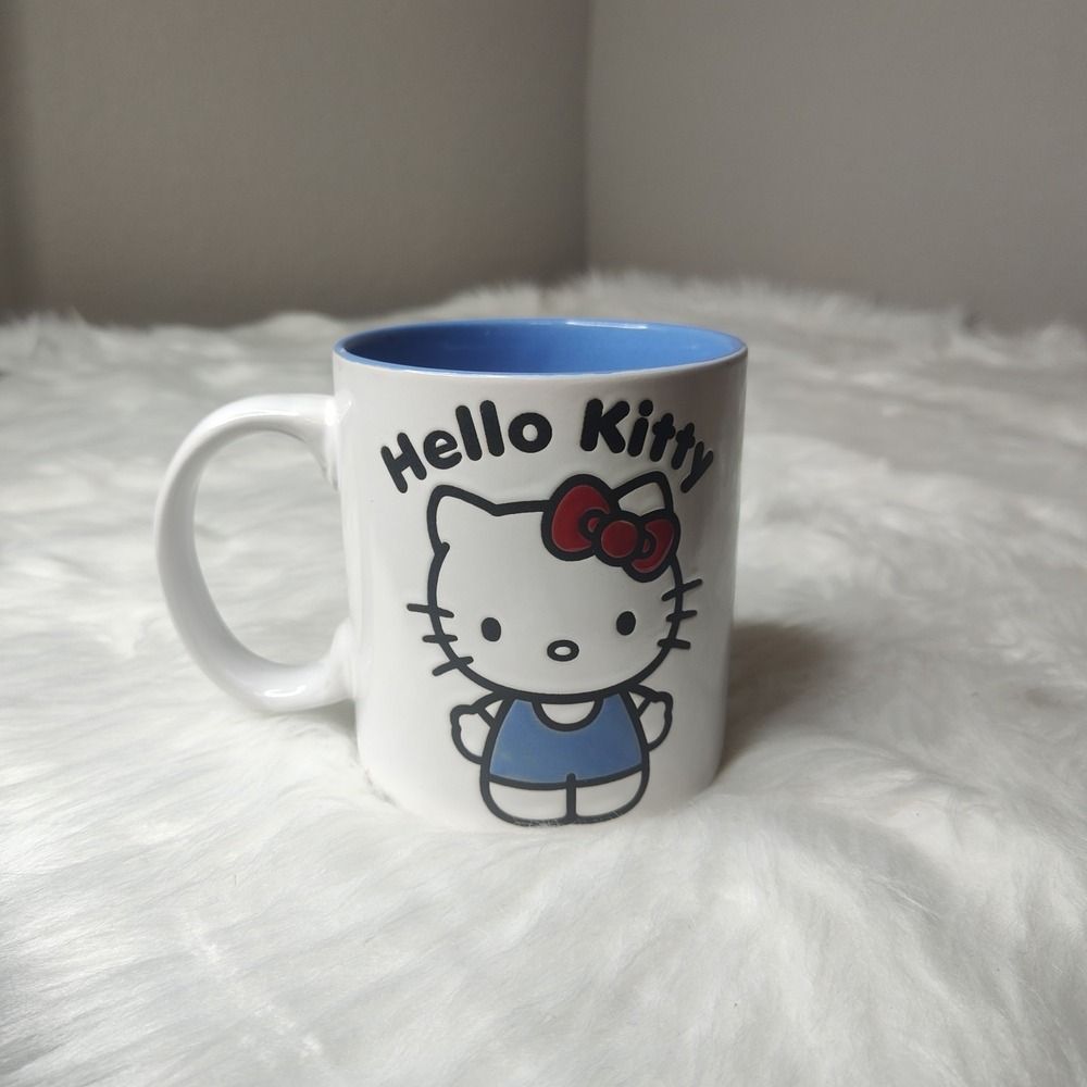 NEW Hello Kitty Mug Cup Large‎ 20oz Periwinkle Blue Ceramic Sanrio Coffee Tea